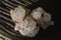 Natural Smokey Quartz Clusters x 3 From Luena, Congo