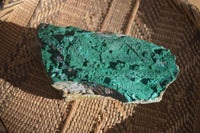 Natural Crystalline Malachite Specimens  x 2 From Congo