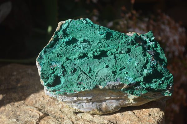 Natural Crystalline Malachite Specimens  x 2 From Congo