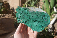 Natural Crystalline Malachite Specimens  x 2 From Congo