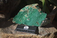 Natural Crystalline Malachite Specimens  x 2 From Congo