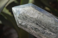 Polished Banded Green Fuchsite Quartz Points  x 2 From Madagascar