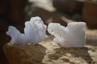 Natural Etched Blue Chalcedony Specimens x 59 From Nsanje, Malawi