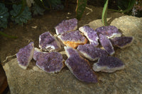 Natural Dark Amethyst Clusters x 12 From Kwaggafontein, South Africa