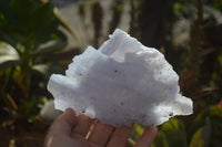 Natural Etched Blue Chalcedony Specimens  x 2 From Nsanje, Malawi