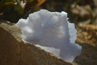 Natural Etched Blue Chalcedony Specimens  x 2 From Nsanje, Malawi