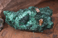 Natural Chatoyant Silky Malachite Specimens  x 3 From Kasompe, Congo