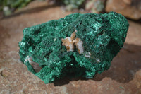 Natural Chatoyant Silky Malachite Specimens  x 3 From Kasompe, Congo