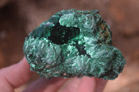 Natural Chatoyant Silky Malachite Specimens  x 3 From Kasompe, Congo