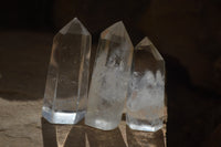 Polished Mixed Wonderland Quartz Points x 9 From Ankazobe, Madagascar