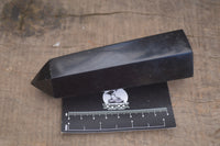 Polished Black Basalt Points  x 3 From Madagascar