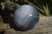 Polished Banded Agate Spheres  x 2 From West Coast, Madagascar