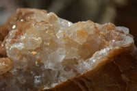 Natural Golden Limonite Quartz Clusters x 6 From Zambia