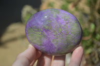 Polished Stichtite & Serpentine Galet / Palm Stones x 6 From Barberton, South Africa