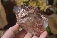 Natural Red Hematoid Quartz Specimens x 4 From Karoi, Zimbabwe