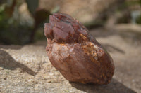 Natural Red Hematoid Quartz Specimens x 4 From Karoi, Zimbabwe