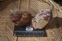 Natural Red Hematoid Quartz Specimens x 4 From Karoi, Zimbabwe