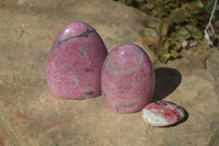 Polished Rhodonite Free Forms x 4 From Southern Africa