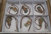 Polished Copper Wire Wrapped Leopardstone Eagle Pendants  x 6 From Zimbabwe