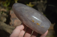 Polished Rose Quartz Standing Free Forms x 3 From Madagascar