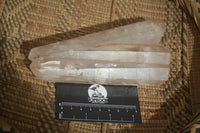 Natural Large Clear Quartz Crystals  x 2 From Madagascar