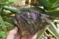 Natural Metallic Purpurite Cobbed Specimens x 3 From Erongo, Namibia