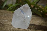 Polished Clear Quartz Points x 3 From Madagascar