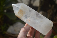 Polished Clear Quartz Points x 3 From Madagascar