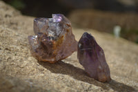 Natural Royal Zulu Window Amethyst Crystals x 12 From, South Africa