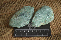 Natural Blue Kyanite Crystals In Green Fuchsite Matrix Specimens  x 11 From Karoi, Zimbabwe