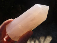 Polished Rose Quartz Points x 2 From Madagascar