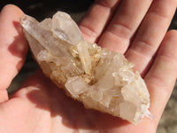 Natural White Phantom Quartz Specimens  x 24 From Madagascar