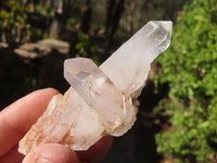 Natural White Phantom Quartz Specimens  x 24 From Madagascar