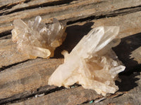 Natural White Phantom Quartz Specimens  x 24 From Madagascar