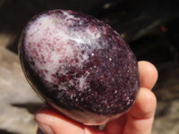 Polished Purple Lepidolite Eggs  x 6 From Zimbabwe