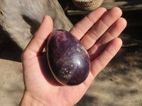 Polished Purple Lepidolite Eggs  x 6 From Zimbabwe