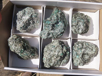 Natural Rare Emerald Mica In Matrix Cobbed Specimens x 6 From Mutoko, Zimbabwe