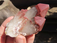 Natural Red Hematoid Quartz Specimens x 12 From Karoi, Zimbabwe