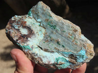 Natural Drusy Chrysocolla & Malachite Dolomite Specimens x 4 From Likasi, Congo