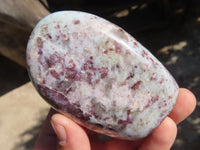 Polished Rubellite Pink Tourmaline Standing Free Forms x 3 From Madagascar