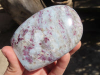 Polished Rubellite Pink Tourmaline Standing Free Forms x 3 From Madagascar