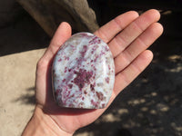 Polished Rubellite Pink Tourmaline Standing Free Forms x 3 From Madagascar