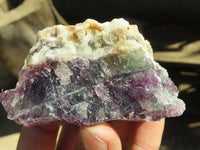 Natural Rough Watermelon Fluorite Cobbed Specimens  x 12 From Uis, Namibia