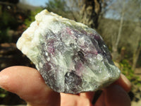 Natural Rough Watermelon Fluorite Cobbed Specimens  x 12 From Uis, Namibia