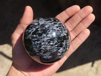 Polished Merlinite Gabbro Spheres  x 2 From Ambatondrazaka, Madagascar