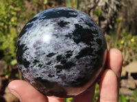 Polished Merlinite Gabbro Spheres  x 2 From Ambatondrazaka, Madagascar