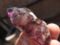 Natural Skeletal Smokey Amethyst Crystals  x 24 From Zimbabwe