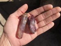 Natural Skeletal Smokey Amethyst Crystals  x 24 From Zimbabwe