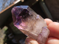 Natural Skeletal Smokey Amethyst Crystals  x 24 From Zimbabwe