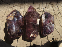 Natural Skeletal Smokey Amethyst Crystals  x 24 From Zimbabwe